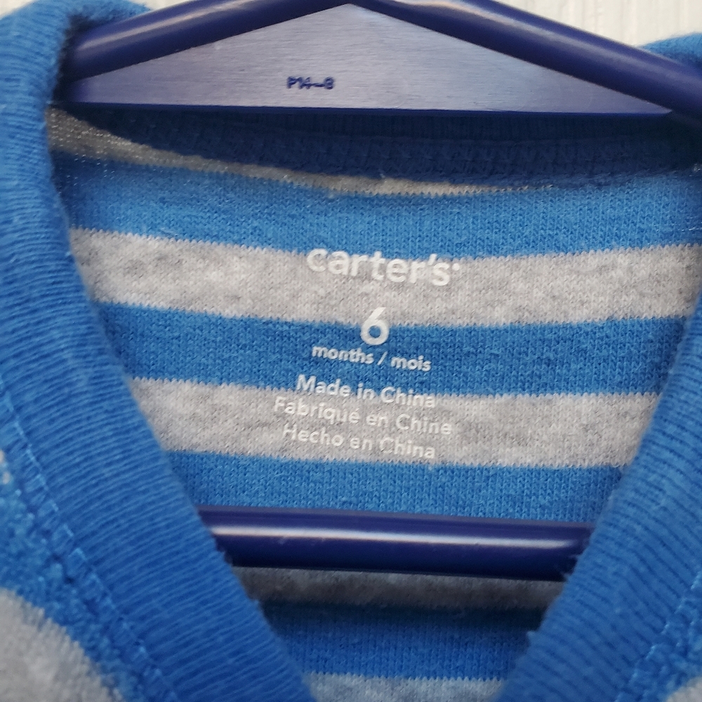 Carter's Baby Boy Baseball Footsie - size 6 months - Picture 2 of 2